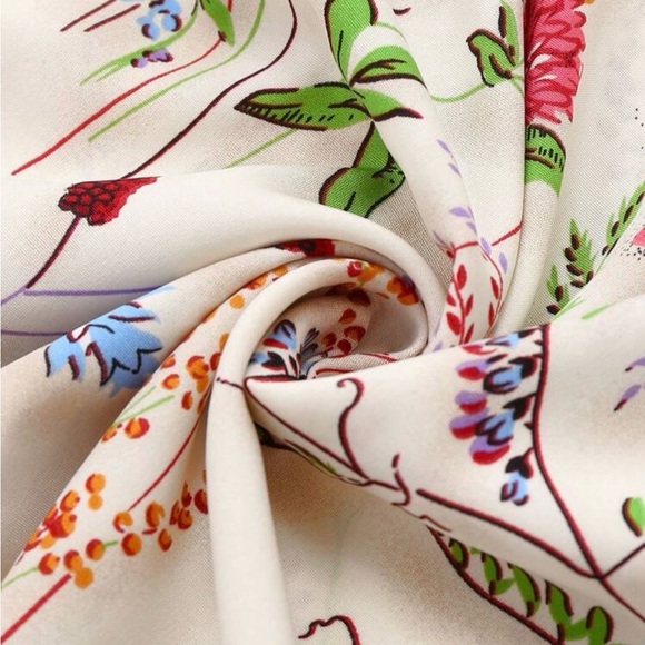 Floral Midi Dress with Lavender Cardigan Set - Picture 6 of 7